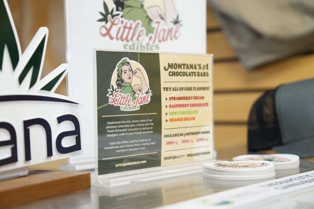 Interior of Bozeman dispensary Top Shelf Botanicals, featuring premium cannabis products such as flower, concentrates, and edibles.