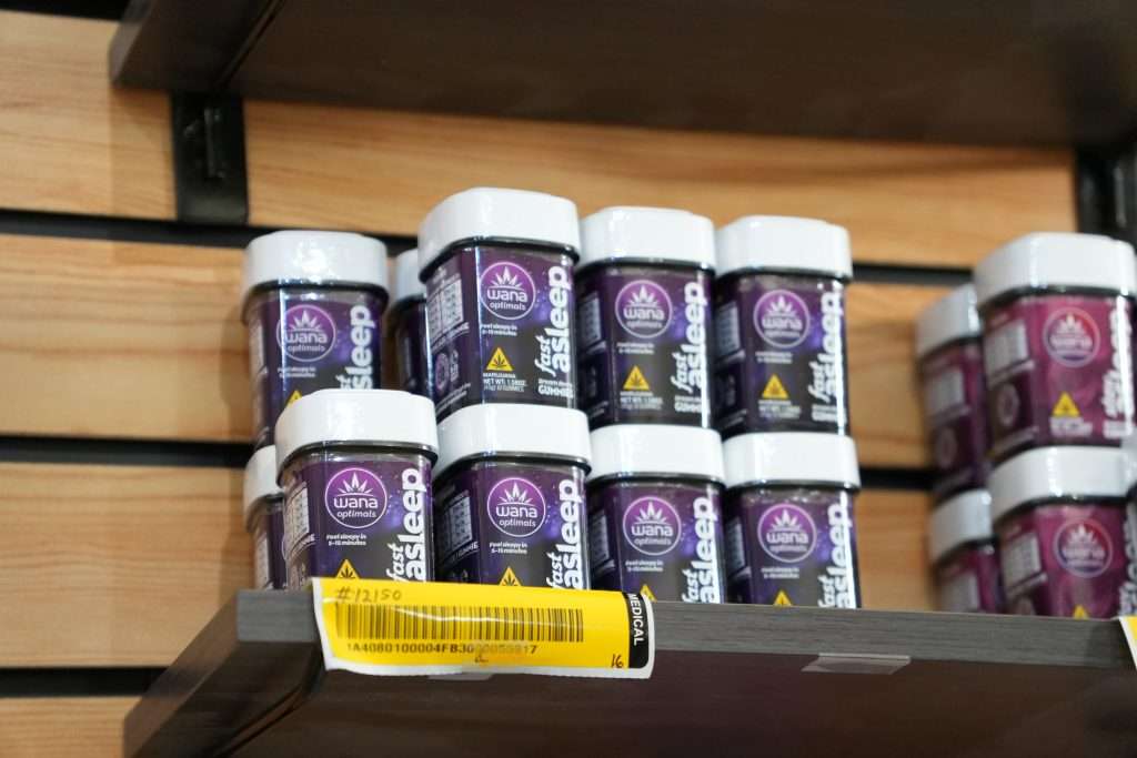 Interior of dispensary in Livingston, MT, featuring premium cannabis products like flower, concentrates, edibles, and accessories.
