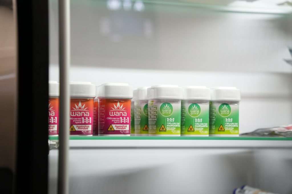 Interior of dispensary in Ennis MT Top Shelf Botanicals, featuring premium cannabis products like flower, concentrates, edibles, and accessories.