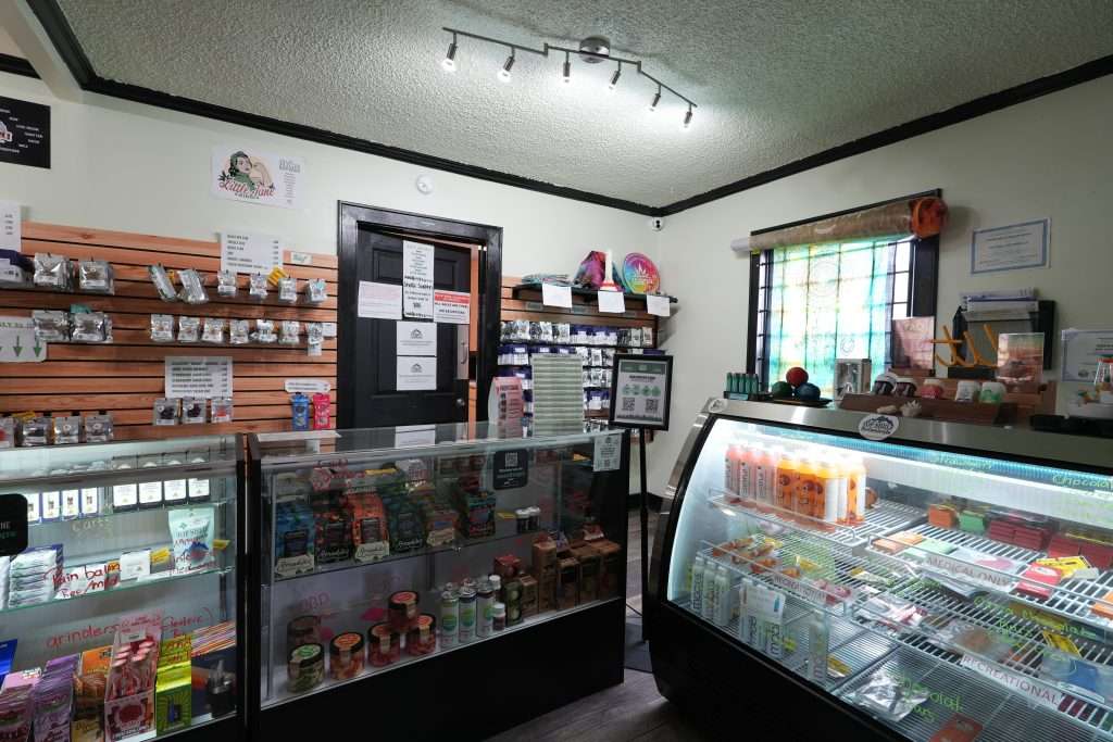 Interior of dispensary in Butte MT Top Shelf Botanicals, featuring premium cannabis products like flower, concentrates, and edibles.