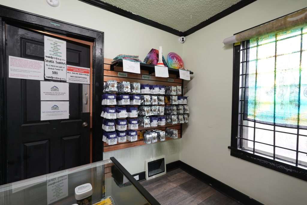 Interior of dispensary in Butte MT Top Shelf Botanicals, featuring premium cannabis products like flower, concentrates, and edibles.