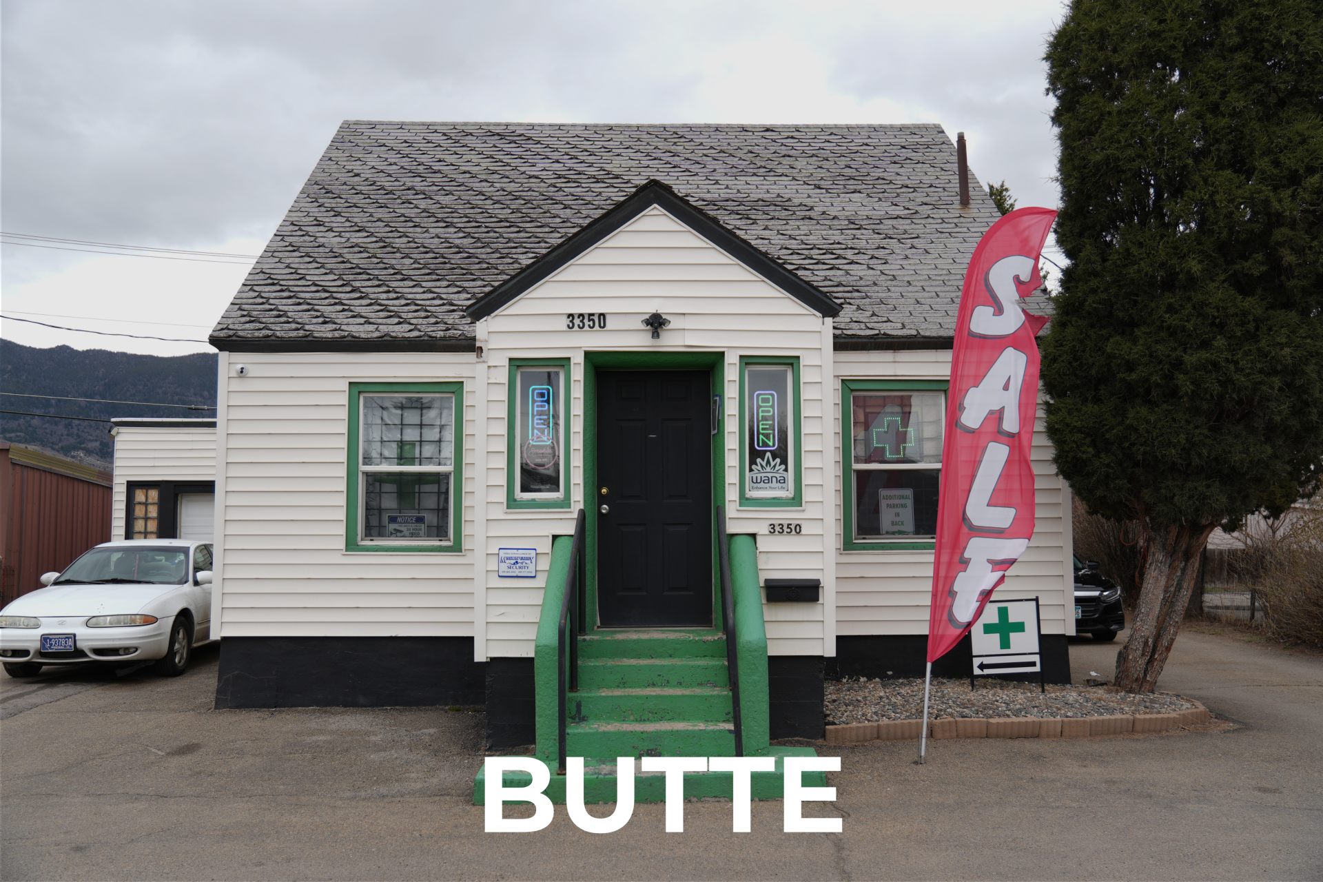 Exterior view of the best dispensary in Butte, Top Shelf Botanicals